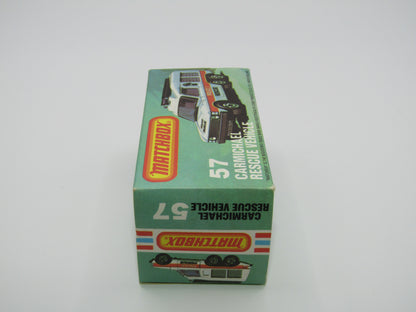 Matchbox Superfast 57E Carmichael Commando Red Light Blue Windows