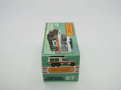 Matchbox Superfast 57E Carmichael Commando Red Light Blue Windows