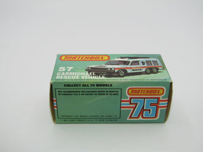 Matchbox Superfast 57E Carmichael Commando Red Light Blue Windows