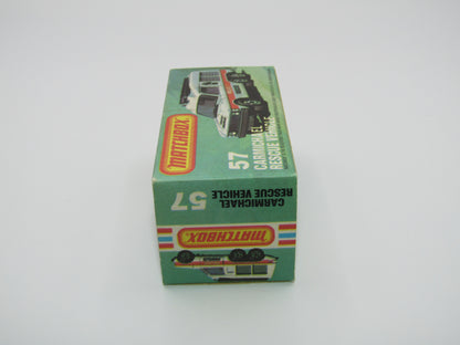 Matchbox Superfast 57E Carmichael Commando Red DARK Blue Windows