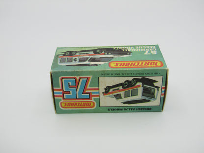 Matchbox Superfast 57E Carmichael Commando Red DARK Blue Windows