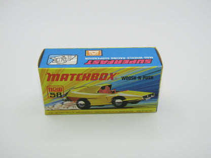 Matchbox Superfast 58B Woosh N Push METALLIC RED "8" Label