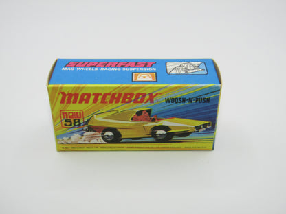 Matchbox Superfast 58B Woosh N Push METALLIC RED "8" Label