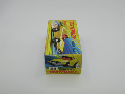 Matchbox Superfast 58B Woosh N Push METALLIC RED "8" Label