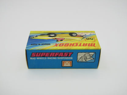 Matchbox Superfast 58B Woosh N Push DARK YELLOW "2" Label