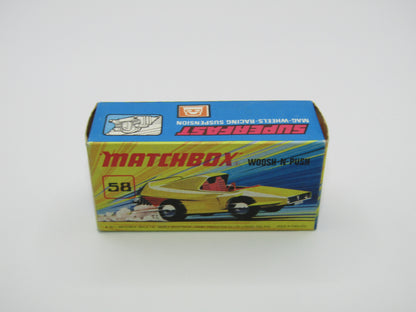 Matchbox Superfast 58B Woosh N Push LIGHT YELLOW "2" Label