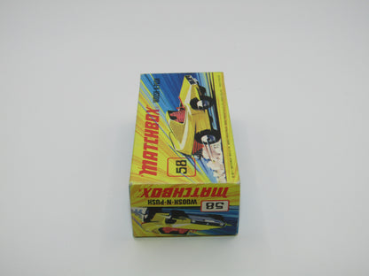 Matchbox Superfast 58B Woosh N Push LIGHT YELLOW "2" Label