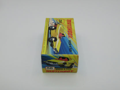 Matchbox Superfast 58B Woosh N Push LIGHT YELLOW "2" Label