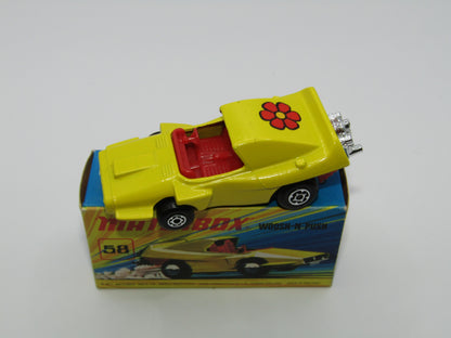 Matchbox Superfast 58B Woosh N Push RED Flower Label