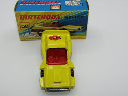 Matchbox Superfast 58B Woosh N Push RED Flower Label