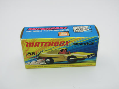 Matchbox Superfast 58B Woosh N Push RED Flower Label