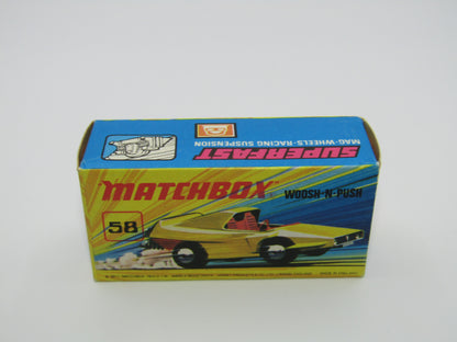 Matchbox Superfast 58B Woosh N Push RED Flower Label