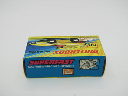 Matchbox Superfast 58B Woosh N Push RED Flower Label