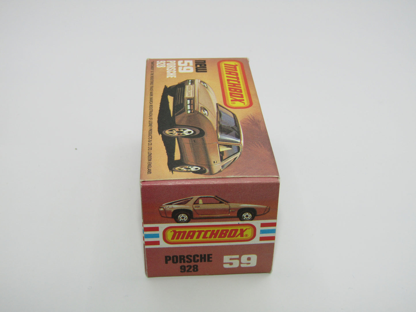 Matchbox Superfast 59C Porsche 928 Black AMBER Windows England Base