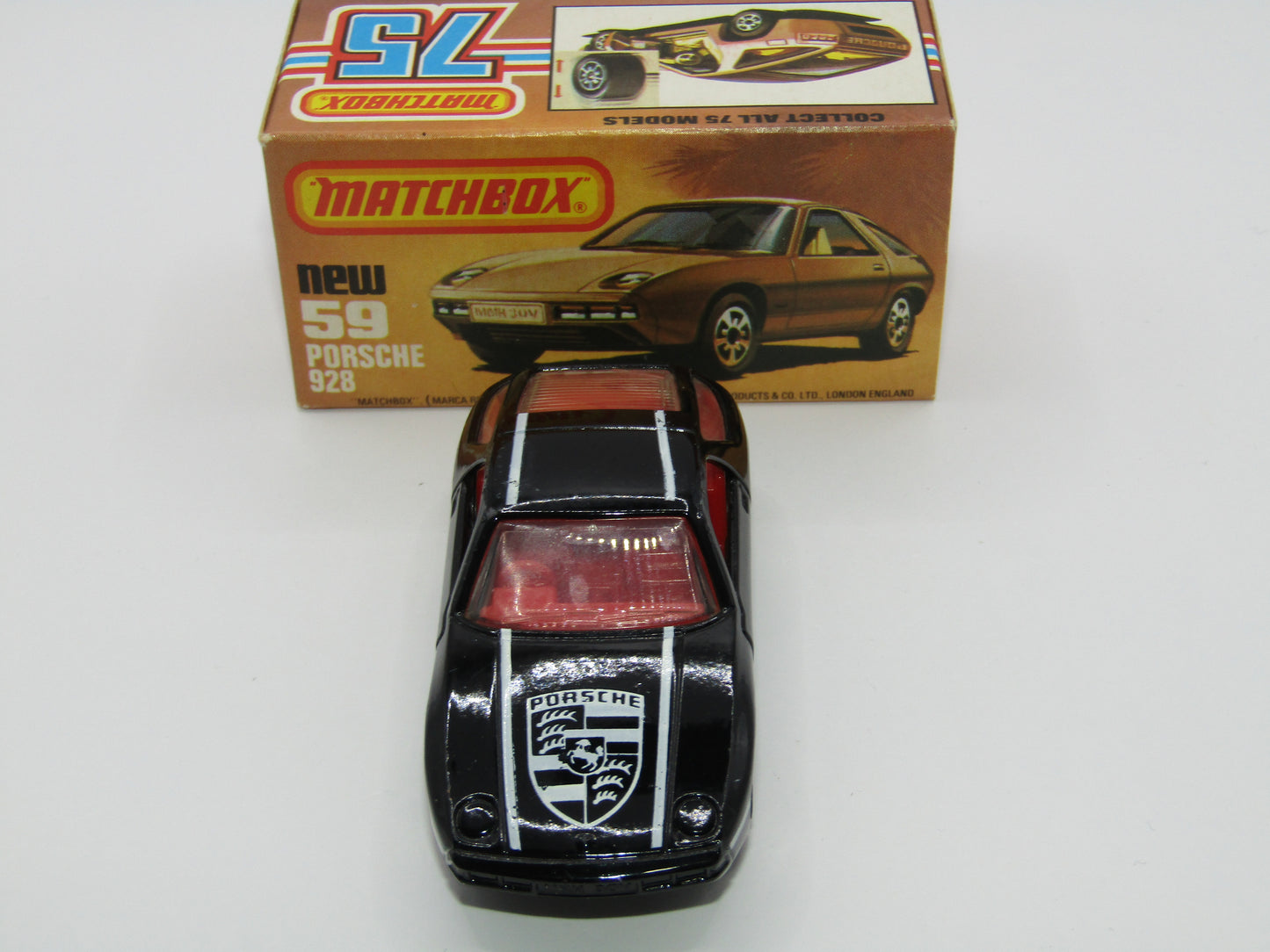 Matchbox Superfast 59C Porsche 928 Black UNPAINTED Base