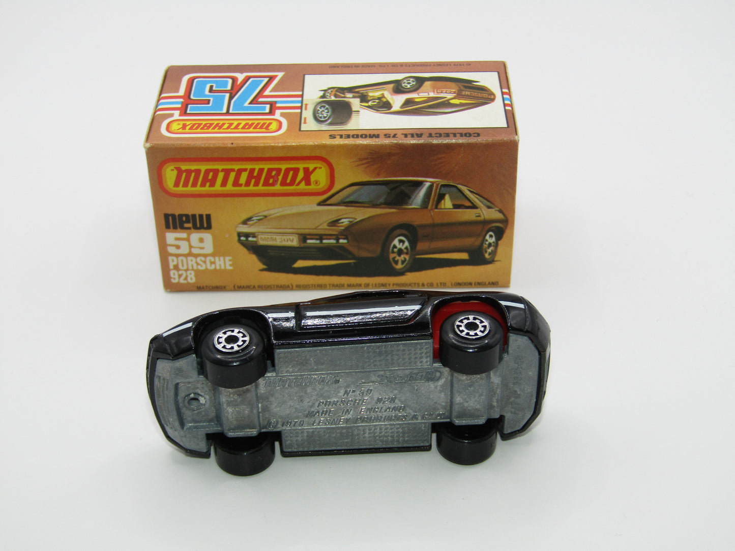 Matchbox Superfast 59C Porsche 928 Black UNPAINTED Base