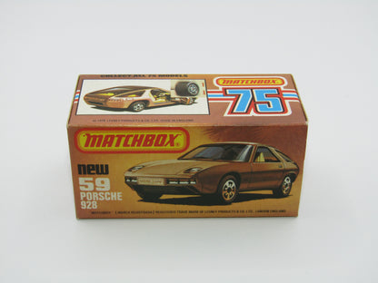 Matchbox Superfast 59C Porsche 928 Black UNPAINTED Base