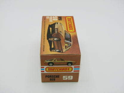 Matchbox Superfast 59C Porsche 928 Black UNPAINTED Base