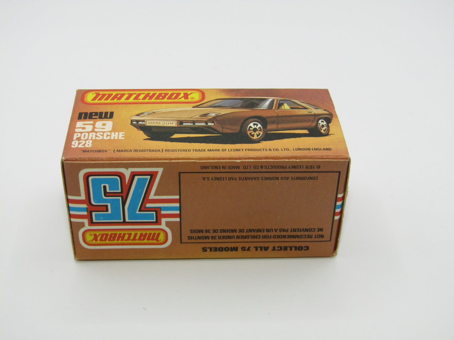 Matchbox Superfast 59C Porsche 928 Black UNPAINTED Base