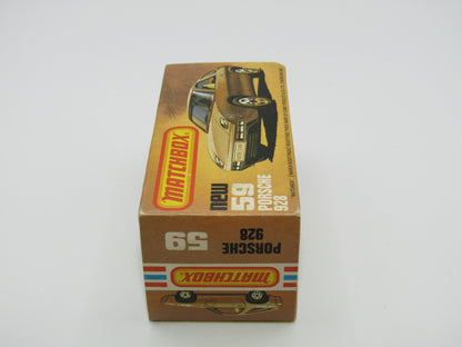 Matchbox Superfast 59C Porsche 928 SILVERY GOLD, Lemon Interior