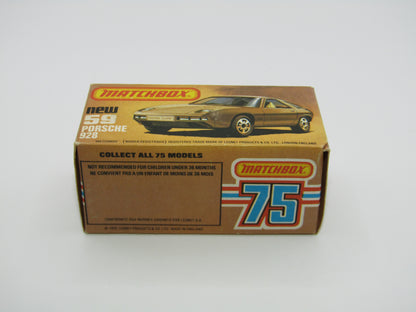 Matchbox Superfast 59C Porsche 928 SILVERY GOLD, Lemon Interior