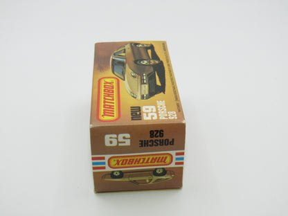 Matchbox Superfast 59C Porsche 928 SATIN GOLD Body Light Yellow Interior