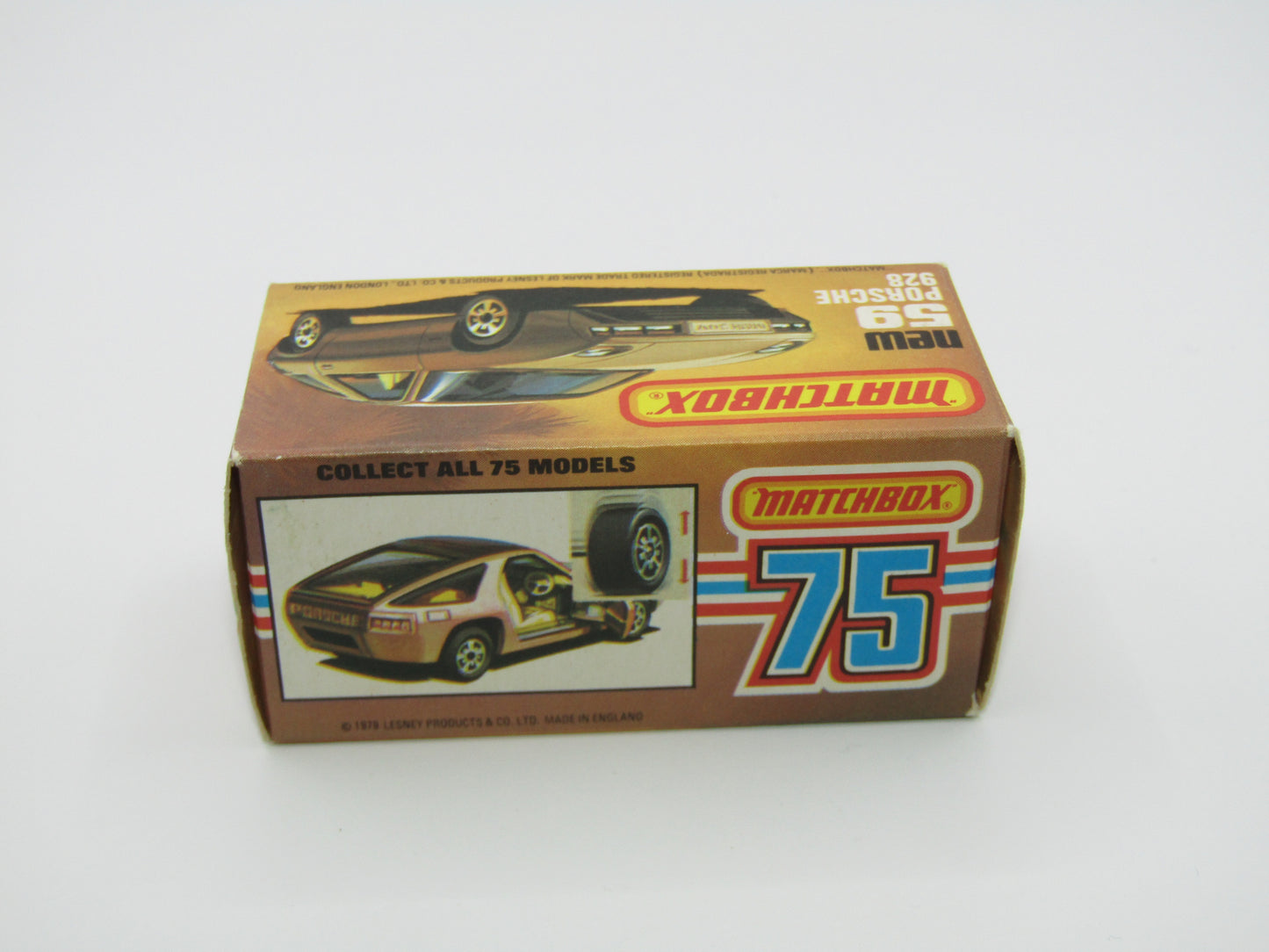 Matchbox Superfast 59C Porsche 928 SATIN GOLD Body Light Yellow Interior