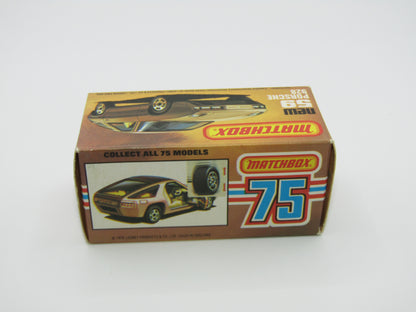 Matchbox Superfast 59C Porsche 928 SATIN GOLD Body Light Yellow Interior