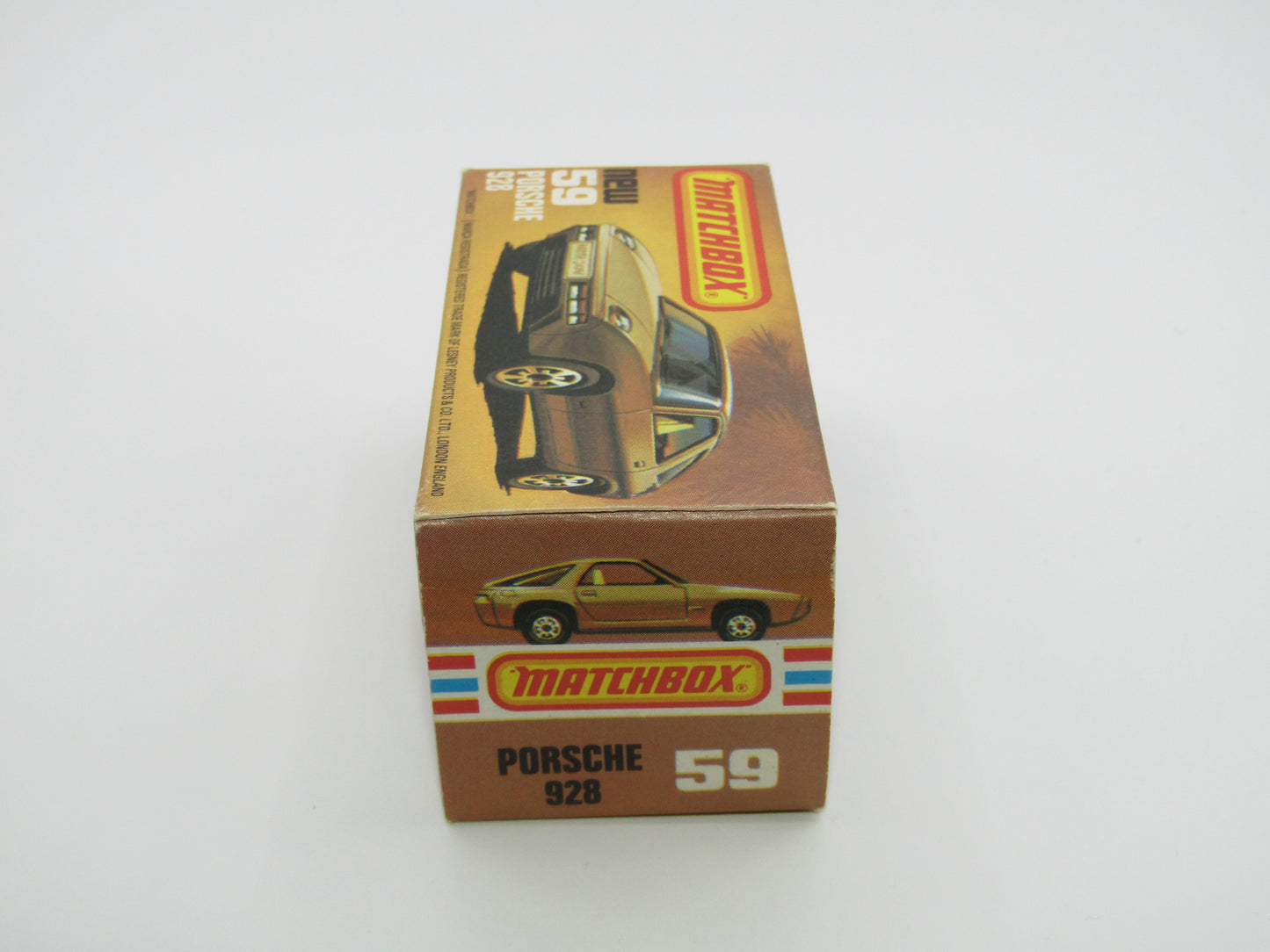Matchbox Superfast 59C Porsche 928 SATIN GOLD Body Light Yellow Interior