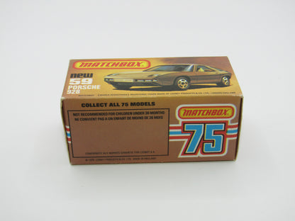 Matchbox Superfast 59C Porsche 928 SATIN GOLD Body Light Yellow Interior