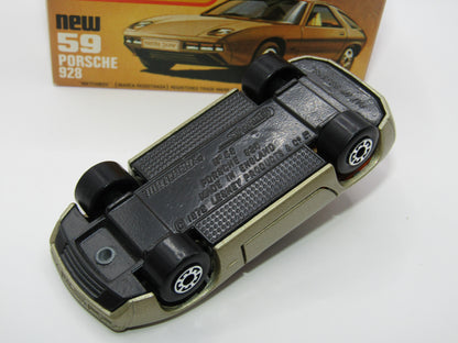 Matchbox Superfast 59C Porsche 928 CHAMPAGNE Gold, GREY Base