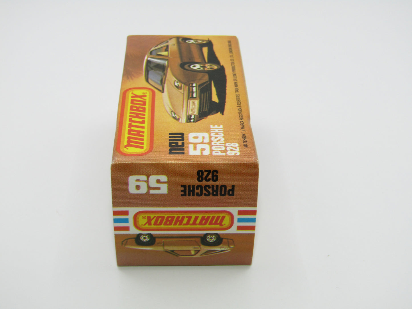 Matchbox Superfast 59C Porsche 928 CHAMPAGNE Gold, GREY Base