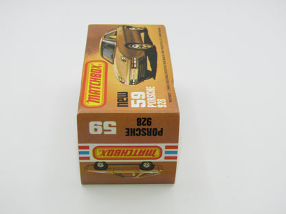 Matchbox Superfast 59C Porsche 928 CHAMPAGNE Gold, GREY Base