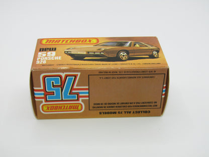 Matchbox Superfast 59C Porsche 928 CHAMPAGNE Gold, GREY Base