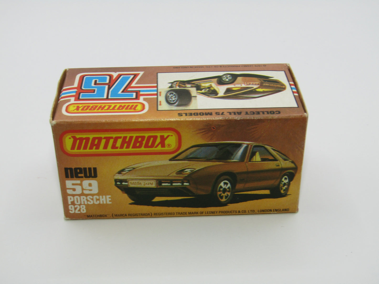 Matchbox Superfast 59C Porsche 928 Gold, METALLIC BROWN Base