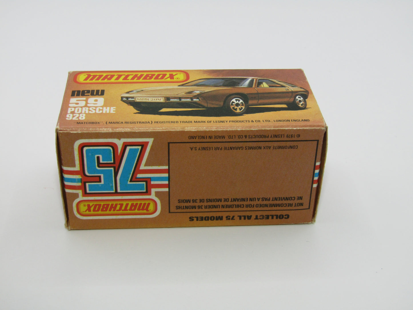 Matchbox Superfast 59C Porsche 928 Gold, METALLIC BROWN Base