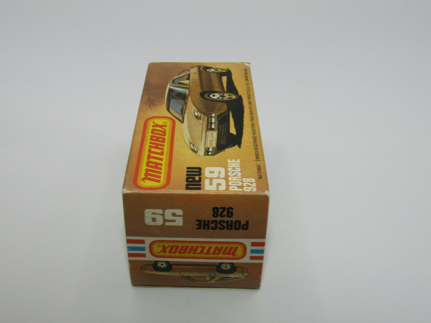 Matchbox Superfast 59C Porsche 928 Blue Tan Interior GLOSS BLACK Base
