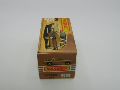 Matchbox Superfast 59C Porsche 928 Blue Tan Interior GLOSS BLACK Base