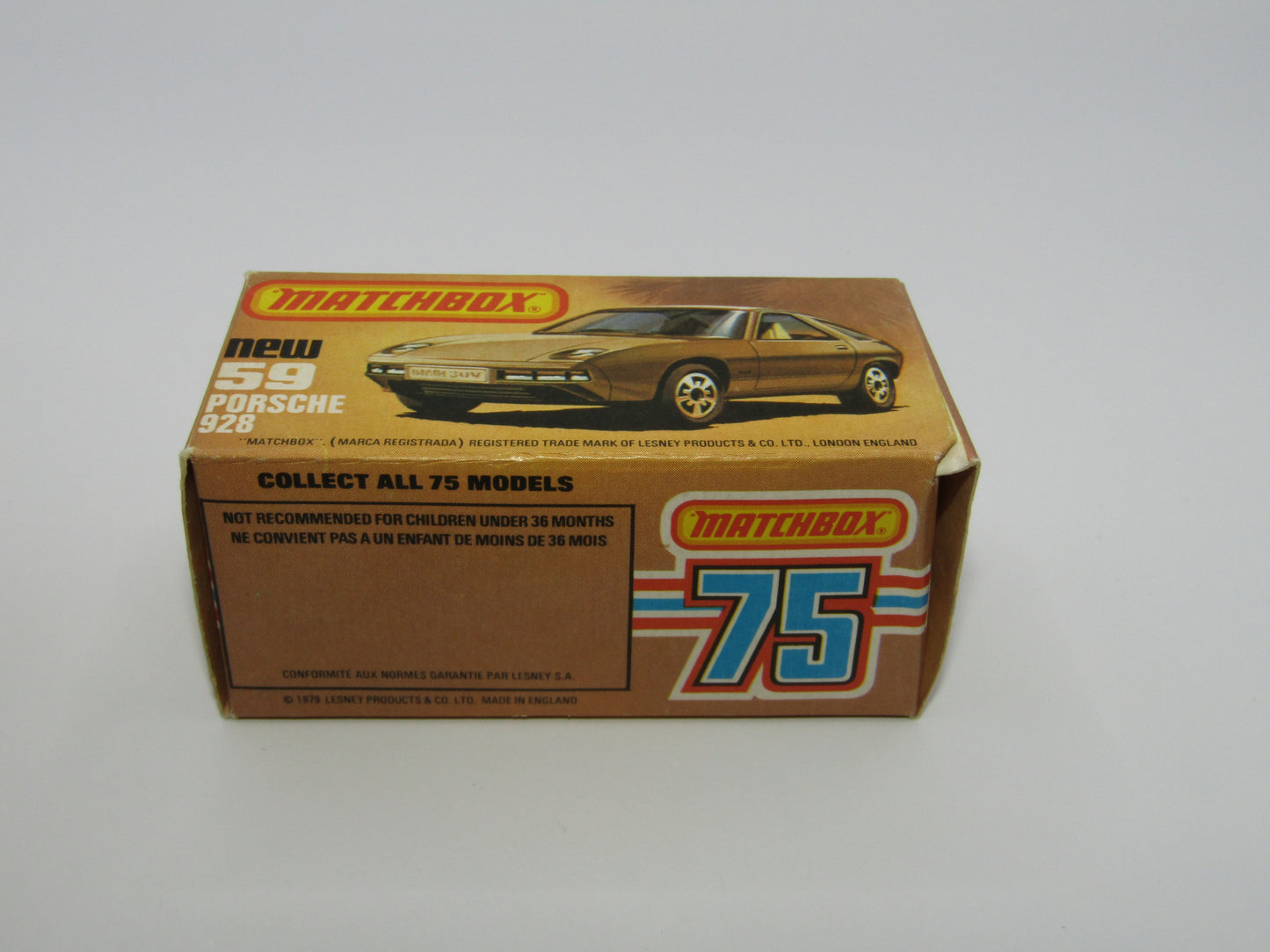 Matchbox Superfast 59C Porsche 928 Blue Tan Interior GLOSS BLACK Base