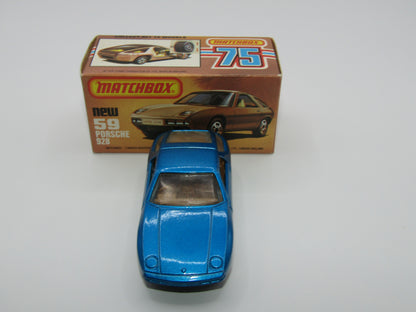 Matchbox Superfast 59C Porsche 928 Blue UNPAINTED BASE