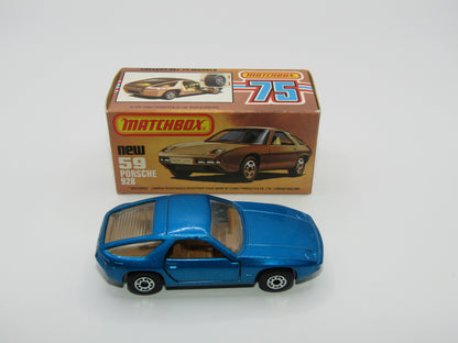 Matchbox Superfast 59C Porsche 928 Blue UNPAINTED BASE