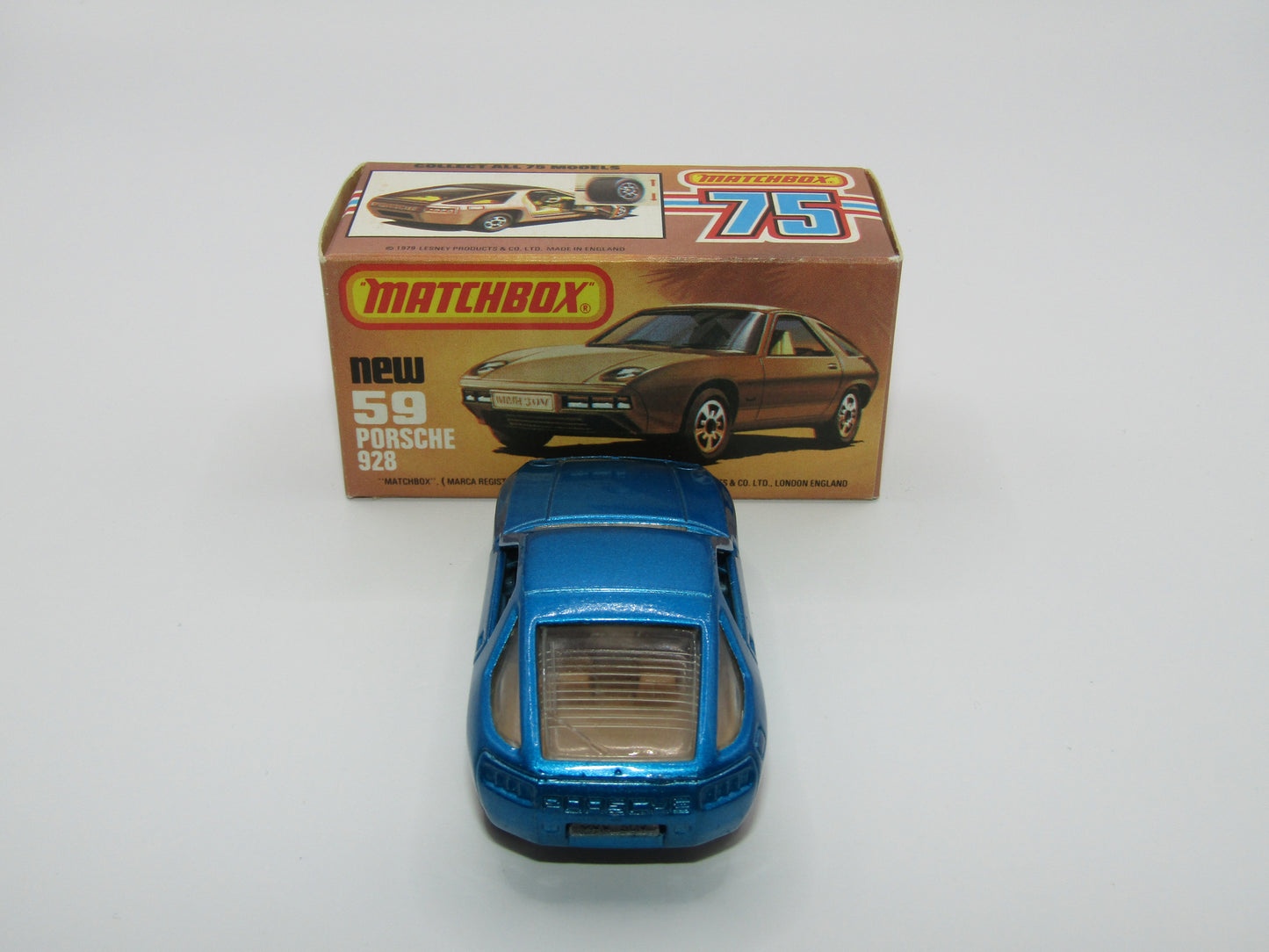 Matchbox Superfast 59C Porsche 928 Blue UNPAINTED BASE
