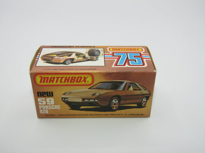 Matchbox Superfast 59C Porsche 928 Blue UNPAINTED BASE
