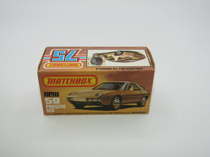 Matchbox Superfast 59C Porsche 928 Blue UNPAINTED BASE