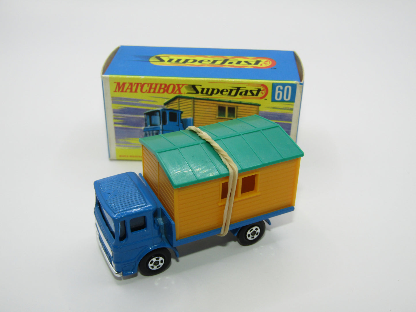 Matchbox Superfast 60A Site Hut Truck TWIN RIVET BASE