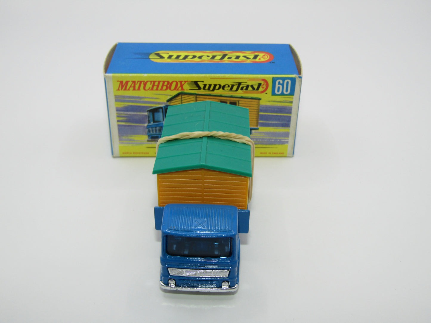 Matchbox Superfast 60A Site Hut Truck TWIN RIVET BASE