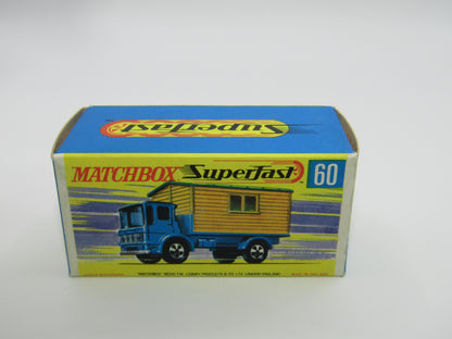 Matchbox Superfast 60A Site Hut Truck TWIN RIVET BASE