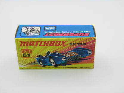 Matchbox Superfast 61B Blue Shark GREY WILDCAT Label
