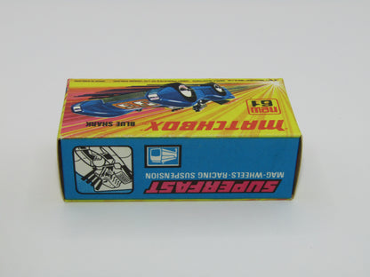 Matchbox Superfast 61B Blue Shark GREY WILDCAT Label
