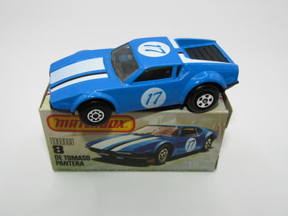 Matchbox Superfast No 8D De Tomaso Pantera No Pantera On Bonnet USA Picture Box